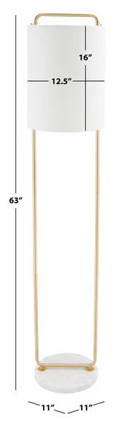 Safavieh Giulia Floor Lamp - Gold - Image 3