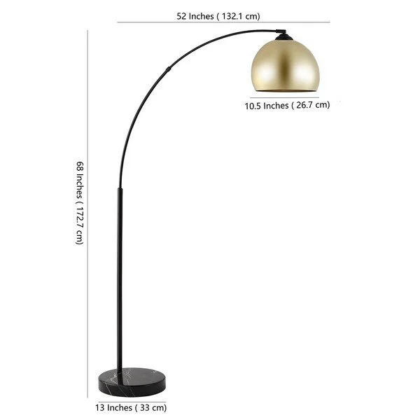 Safavieh Glarien Floor Lamp - Gold - Image 3