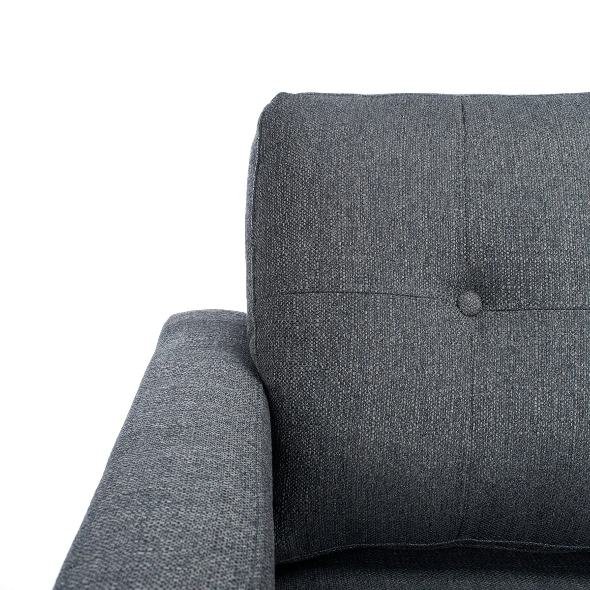 Safavieh Gneiss Modern Linen Upholstered Fabric Sofa - Slate - Image 4