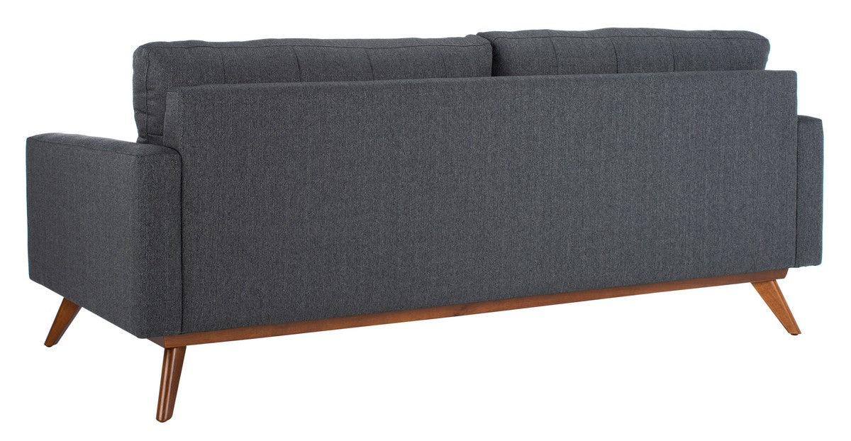 Safavieh Gneiss Modern Linen Upholstered Fabric Sofa - Slate - Image 5