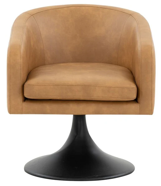 Safavieh Gonzalez Pedastal Chair - Light Brown - Image 2