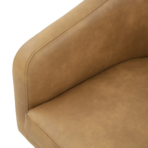 Safavieh Gonzalez Pedastal Chair - Light Brown - Image 4