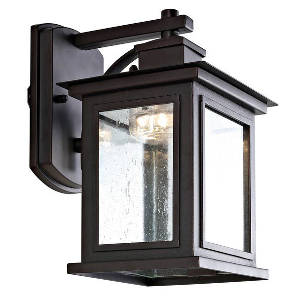 Safavieh Gorgen Outdoor Wall Lantern - Oil Rubbed Bronze (Black) - Image 2