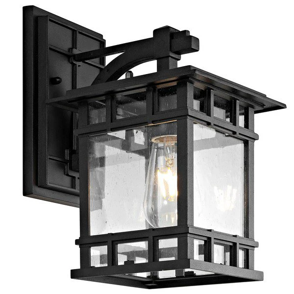 Safavieh Grayter Outdoor Wall Lantern - Black - Image 2