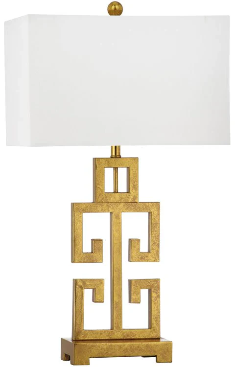 Safavieh Greek 29-Inch H Key Table Lamp Set Of 2 - Antique Gold - Image 4