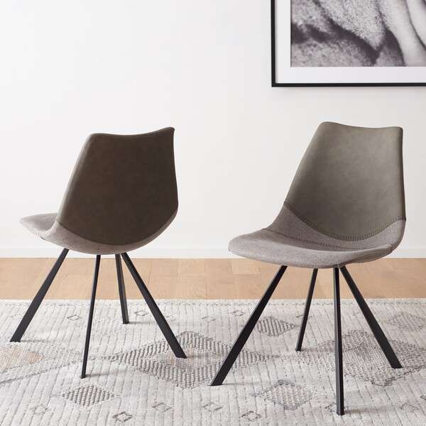 Safavieh Greer Dining Chair Set Of 2 - Gray - Image 4