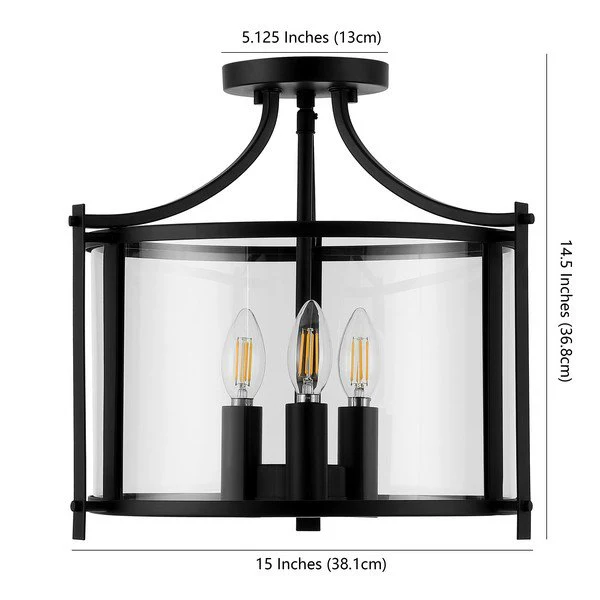 Safavieh Grenten Flush Mount - Oil Rubbed Bronze - Image 3