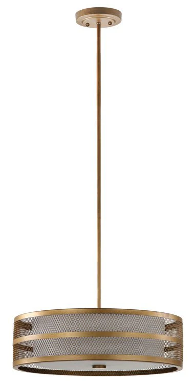 Safavieh Greta Veil 4 Light Antique Gold 20-Inch Dia Adjustable Pendant - Antique Gold - Image 2