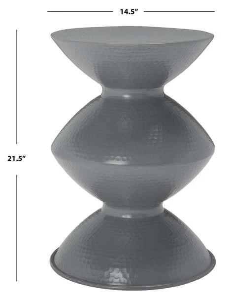 Safavieh Guildsman Metal Table Stool - Dark Gray - Image 4