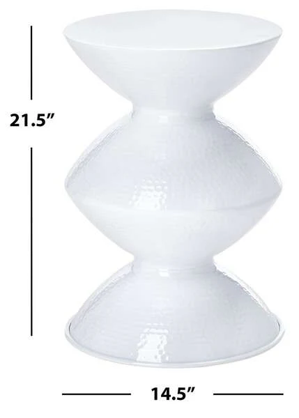 Safavieh Guildsman Metal Table Stool - White - Image 4