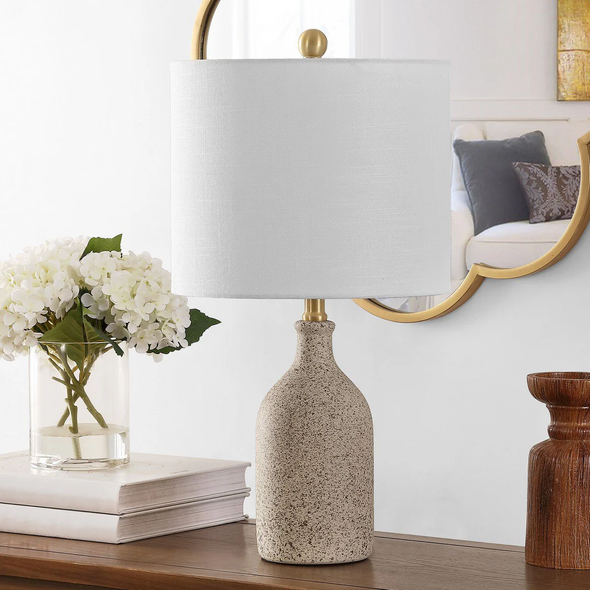 Safavieh Gunnar Ceramic Table Lamp - Sandy - Image 3