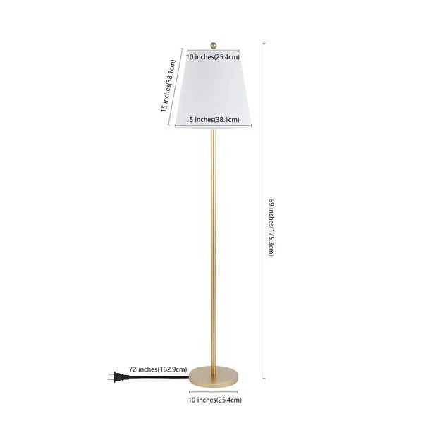 Safavieh Haelyn Floor Lamp - Gold - Image 3