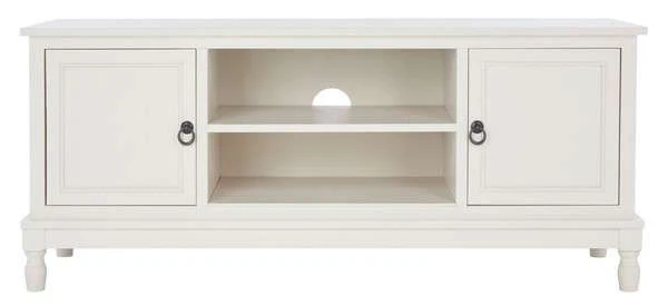 Safavieh Haines 2Dr 1 Shelf Media Stand - White - Image 2