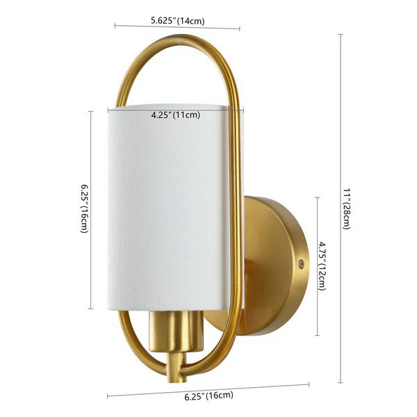 Safavieh Haldea Wall Sconce - Brass - Image 3