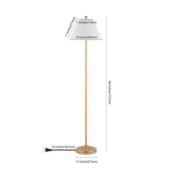 Safavieh Hallie Floor Lamp - Gold - Image 3