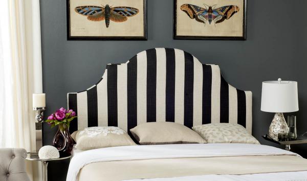 Safavieh Hallmar King Headboard King Size - Black - Image 5