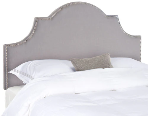 Safavieh Hallmar Queen Headboard Queen Size - Artic Grey - Image 2