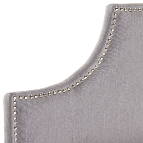 Safavieh Hallmar Queen Headboard Queen Size - Artic Grey - Image 3