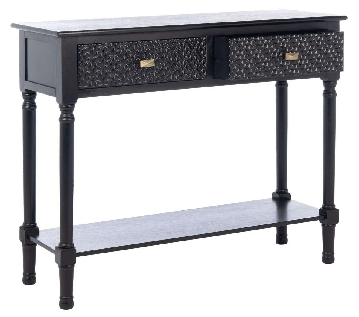 Safavieh Halton 2Drw Console Table - Black - Image 3