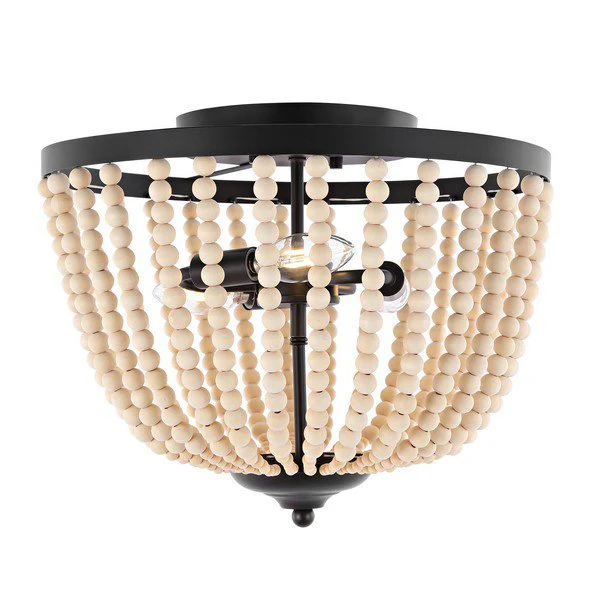 Safavieh Hamlin Flush Mount - Painted Bronze - Image 2