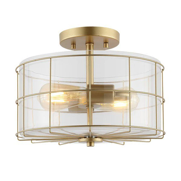 Safavieh Hannes Flush Mount - Brass - Image 2