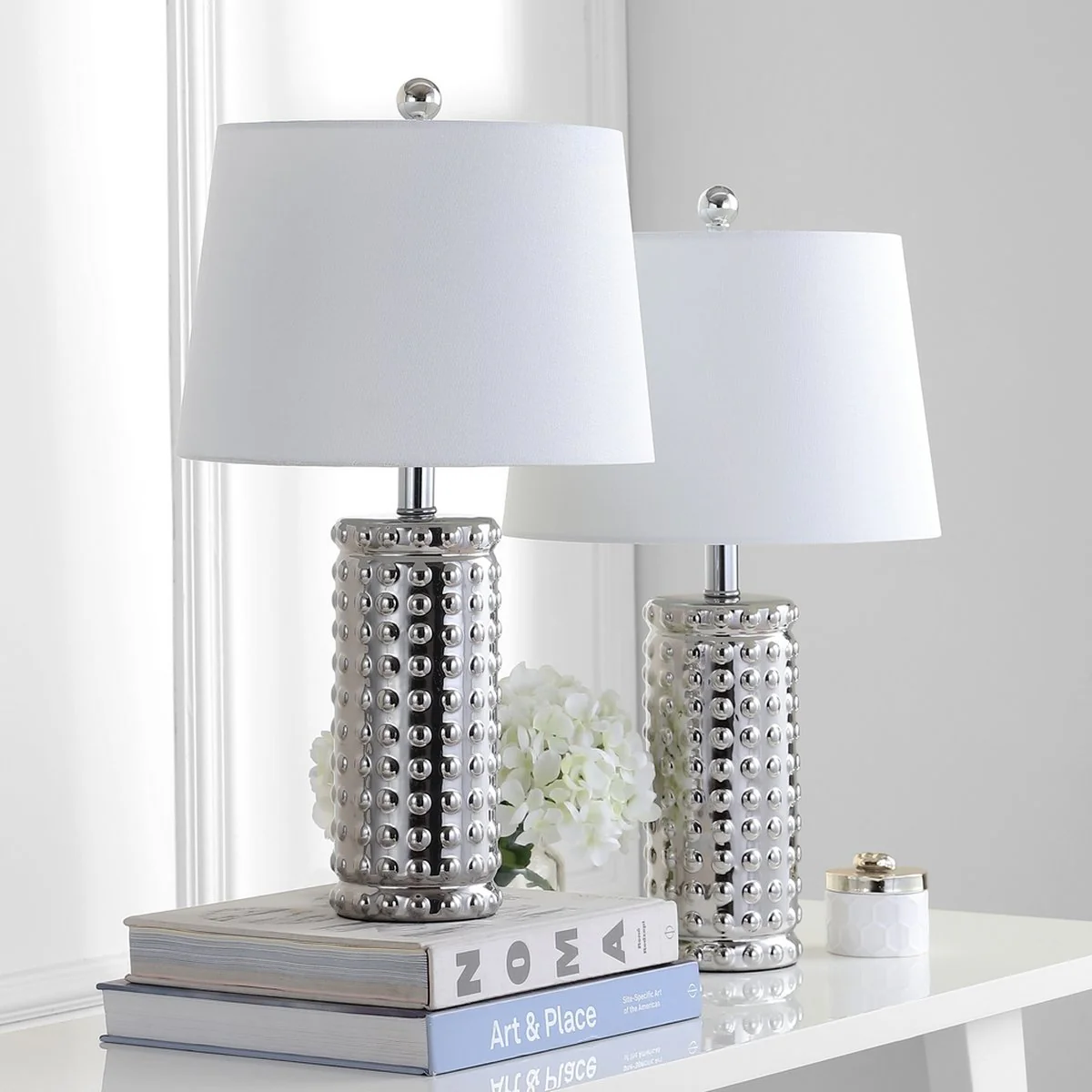 Safavieh Harlee Table Lamp Set Of 2 - Chrome - Image 2