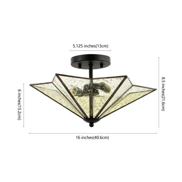 Safavieh Haruna Flush Mount - Black - Image 3