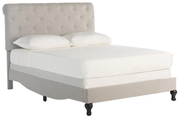 Safavieh Hathaway Bed Full Size - Light Grey - Image 2