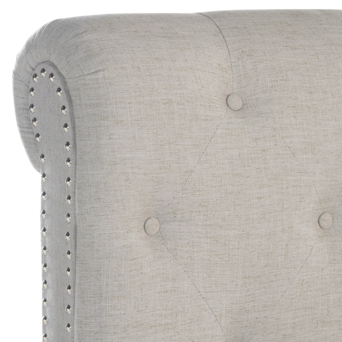 Safavieh Hathaway Bed Full Size - Light Grey - Image 3