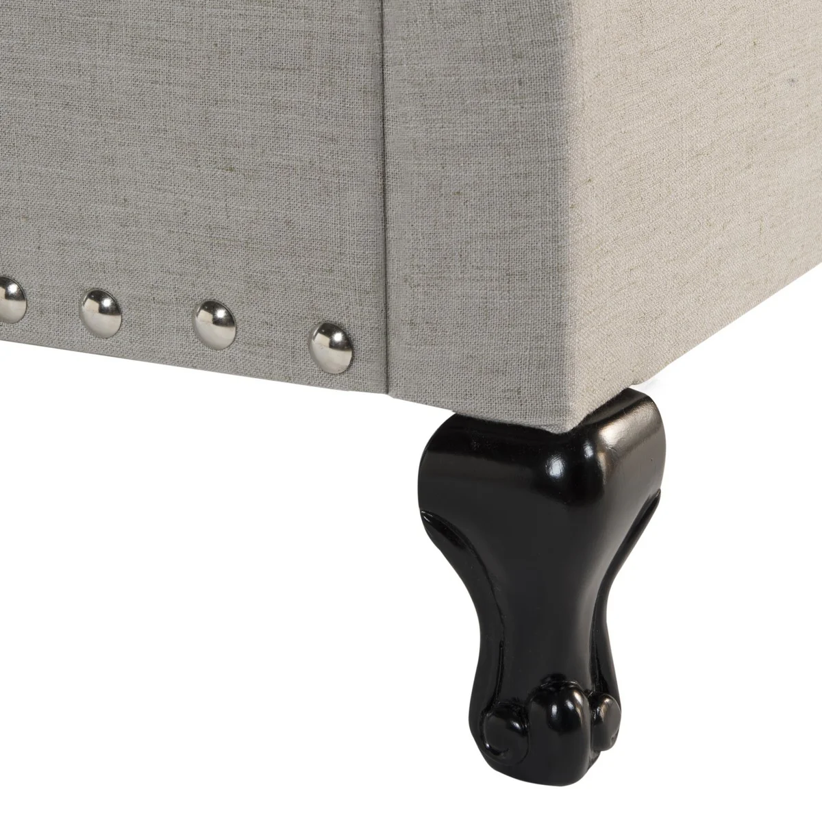Safavieh Hathaway Bed Full Size - Light Grey - Image 4