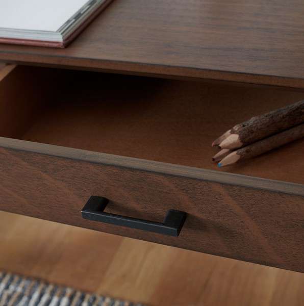 Safavieh Hawthorn 3 Drawer Desk - Brown - Image 3