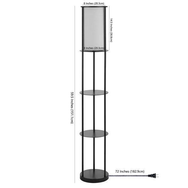 Safavieh Hayes Iron Floor Lamp - Black - Image 3