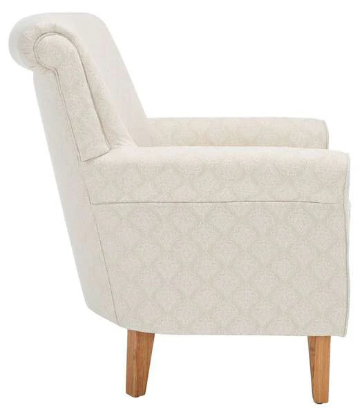Safavieh Hazina Club Chair - Beige Flower - Image 3