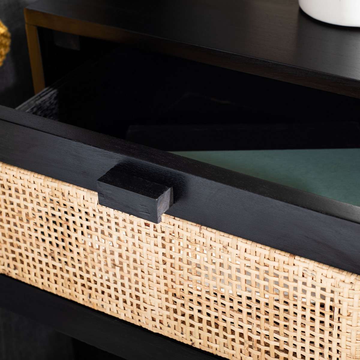 Safavieh Hedwig 2 Drawer Nightstand - Black - Image 4