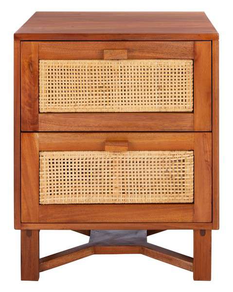 Safavieh Hedwig 2 Drawer Nightstand - Natural - Image 2
