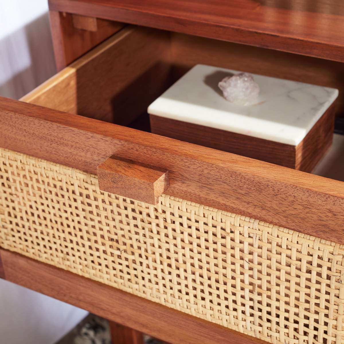 Safavieh Hedwig 2 Drawer Nightstand - Natural - Image 4