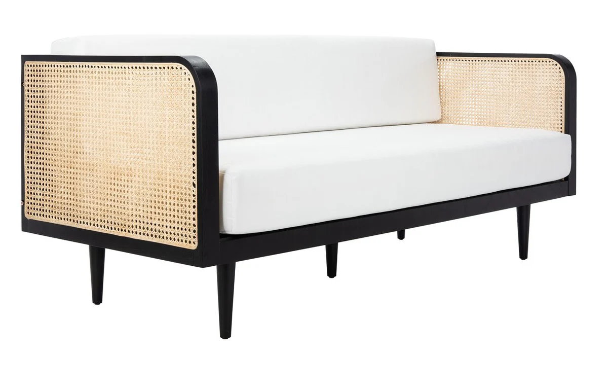 Safavieh Helena French Cane Wood Daybed - Black - Image 3