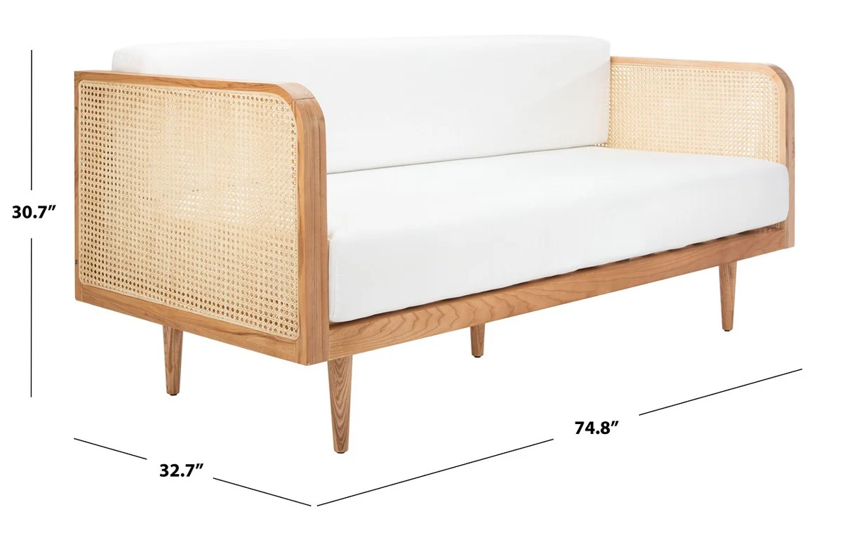 Safavieh Helena French Cane Wood Daybed - Natural - Image 5