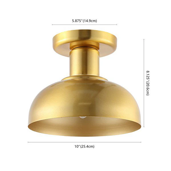 Safavieh Helm Flush Mount - Brass - Image 3