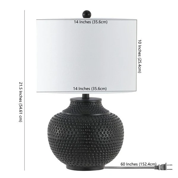Safavieh Hemper Table Lamp - Matte Black - Image 3
