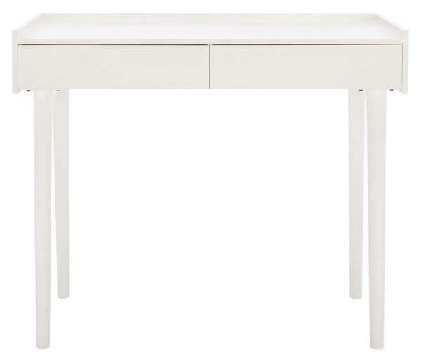 Safavieh Henley 2 Drawer Desk - Antique White - Image 2
