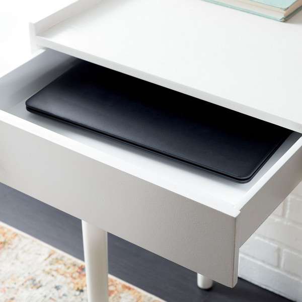 Safavieh Henley 2 Drawer Desk - Antique White - Image 3