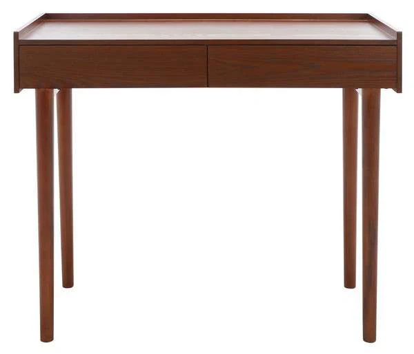 Safavieh Henley 2 Drawer Desk - Brown - Image 2