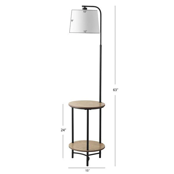 Safavieh Henley Floor Lamp - Matte Black - Image 3
