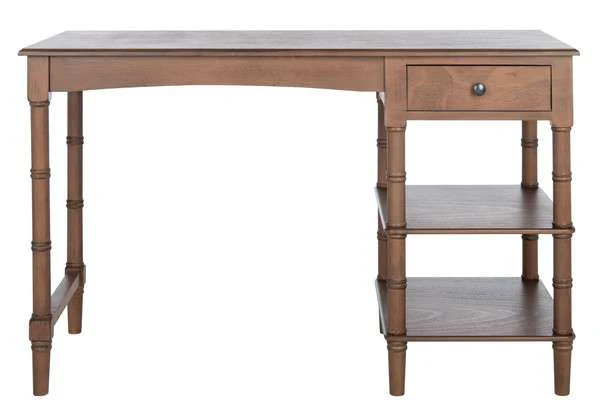 Safavieh Henric 1 Drawer 2 Shelf Desk - Brown - Image 2