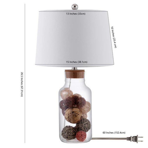 Safavieh Hensen Table Lamp - Clear - Image 3