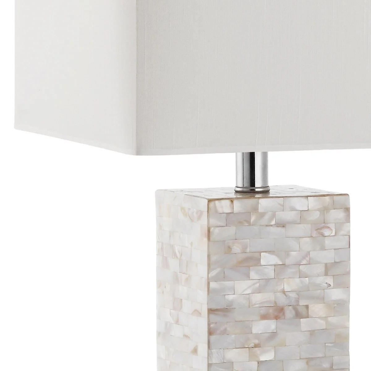 Safavieh Homer 26-Inch H Shell Table Lamp Set Of 2 - Cream - Image 3