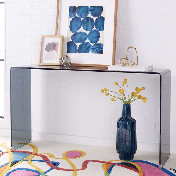 Safavieh Huck Tempered Glass Console Table - Clear - Image 4