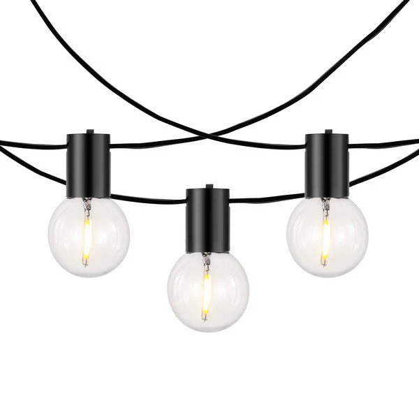 Safavieh Huron Led Outdoor String Lights - Black - Image 2