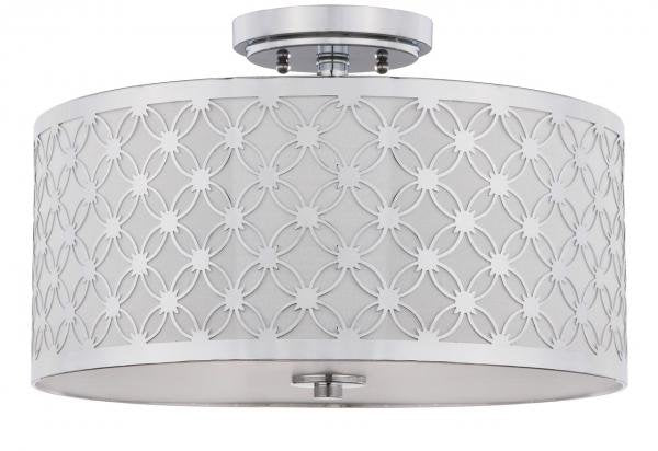 Safavieh Hutch 3 Light 16-Inch Dia Chrome Flush Mount - Chrome - Image 2